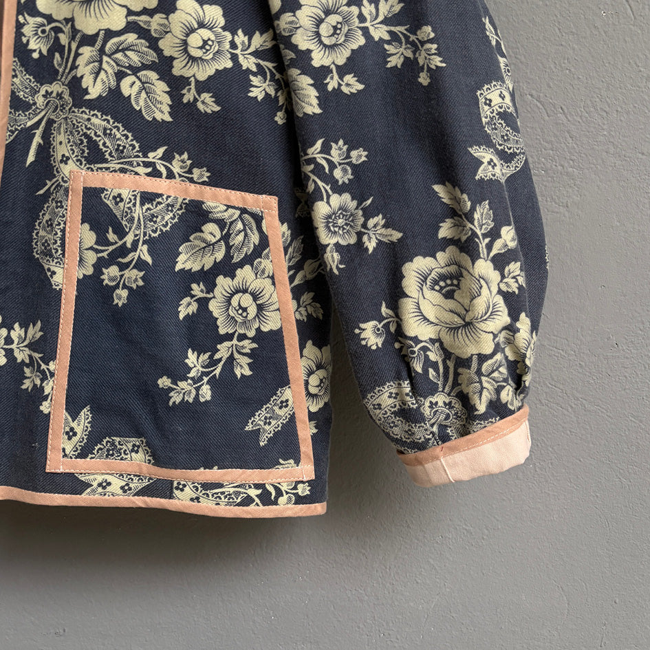 Bomber jean floral