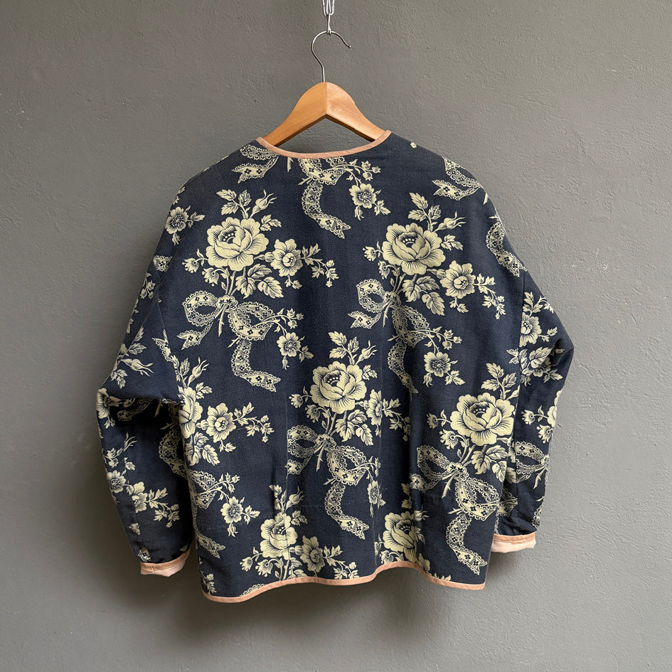 Bomber jean floral
