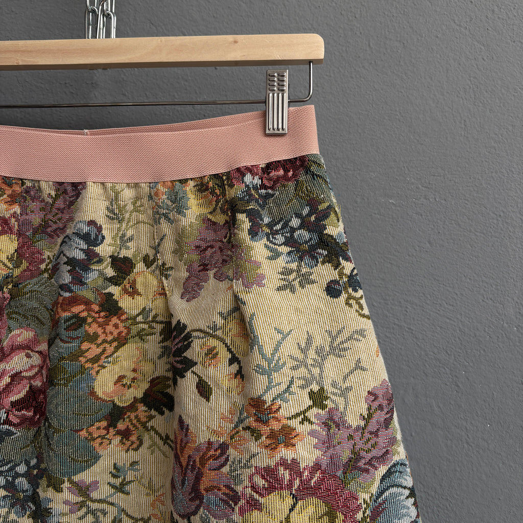 Jupe gobelin floral