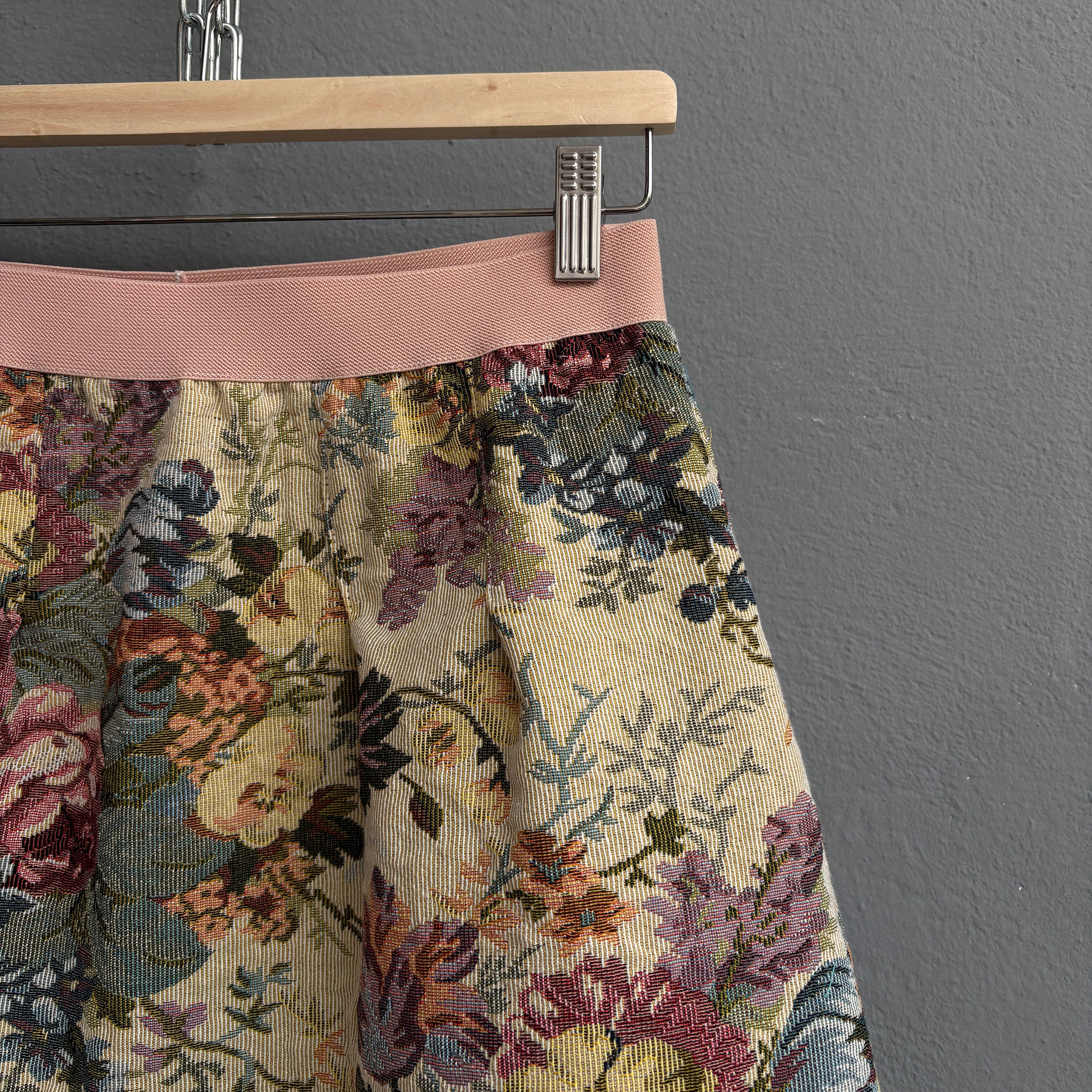 Jupe gobelin floral