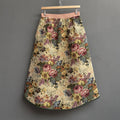 Jupe gobelin floral