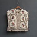 Gilet dentelle brodée