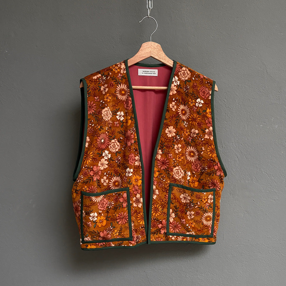 Gilet panne de velours