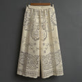 Pantalon en dentelle écrue