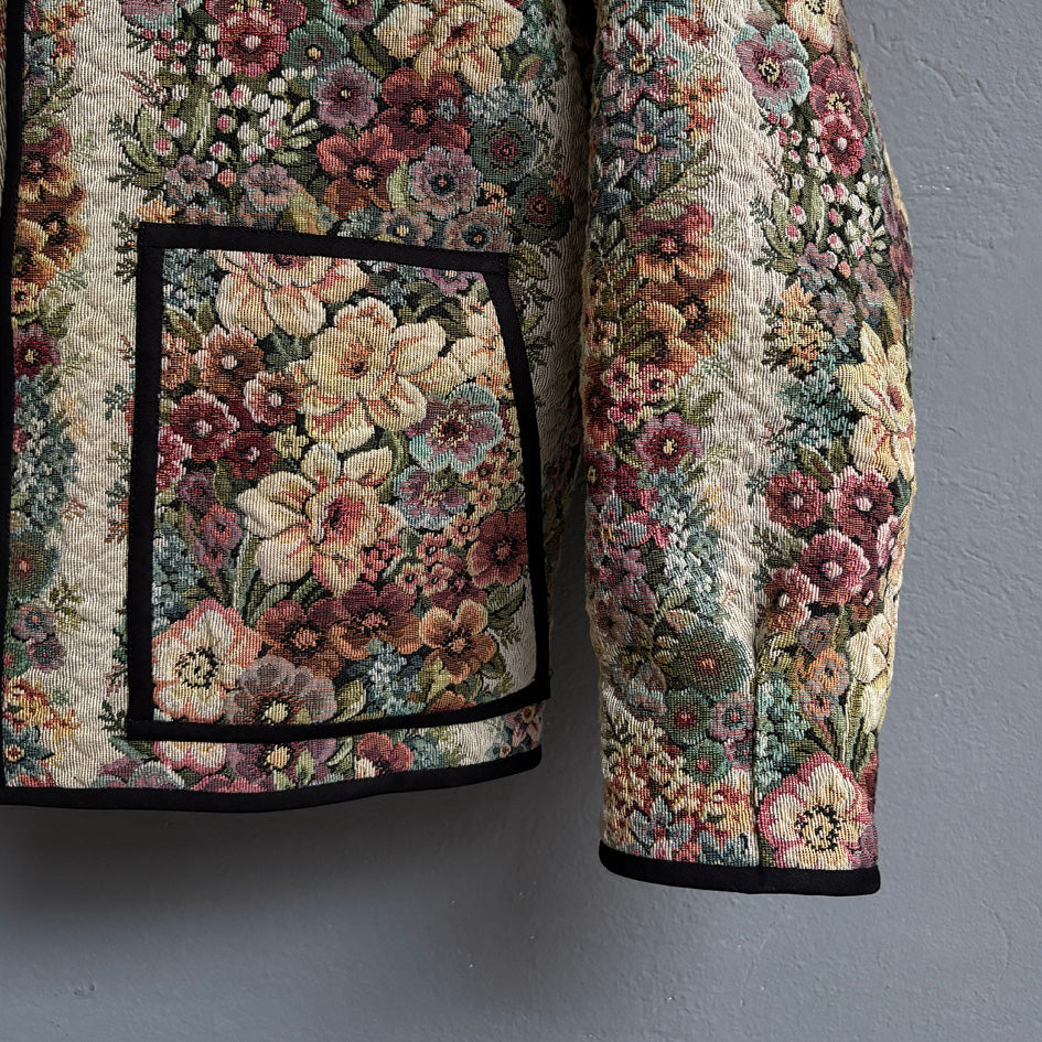 Bomber gobelin floral