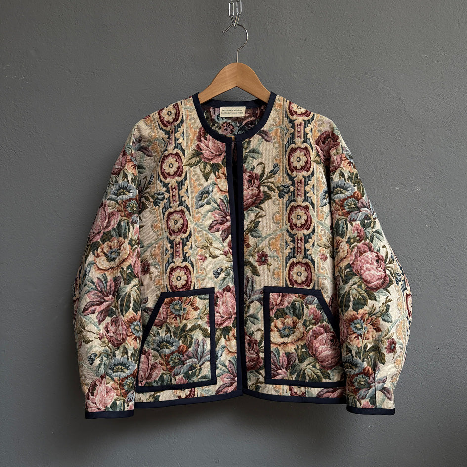 Bomber gobelin floral