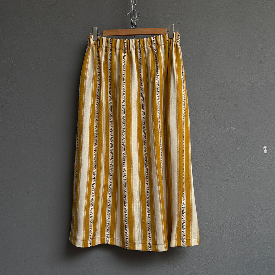 Jupe en soie jaune
