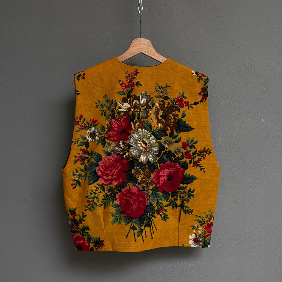 Gilet tapisserie florale