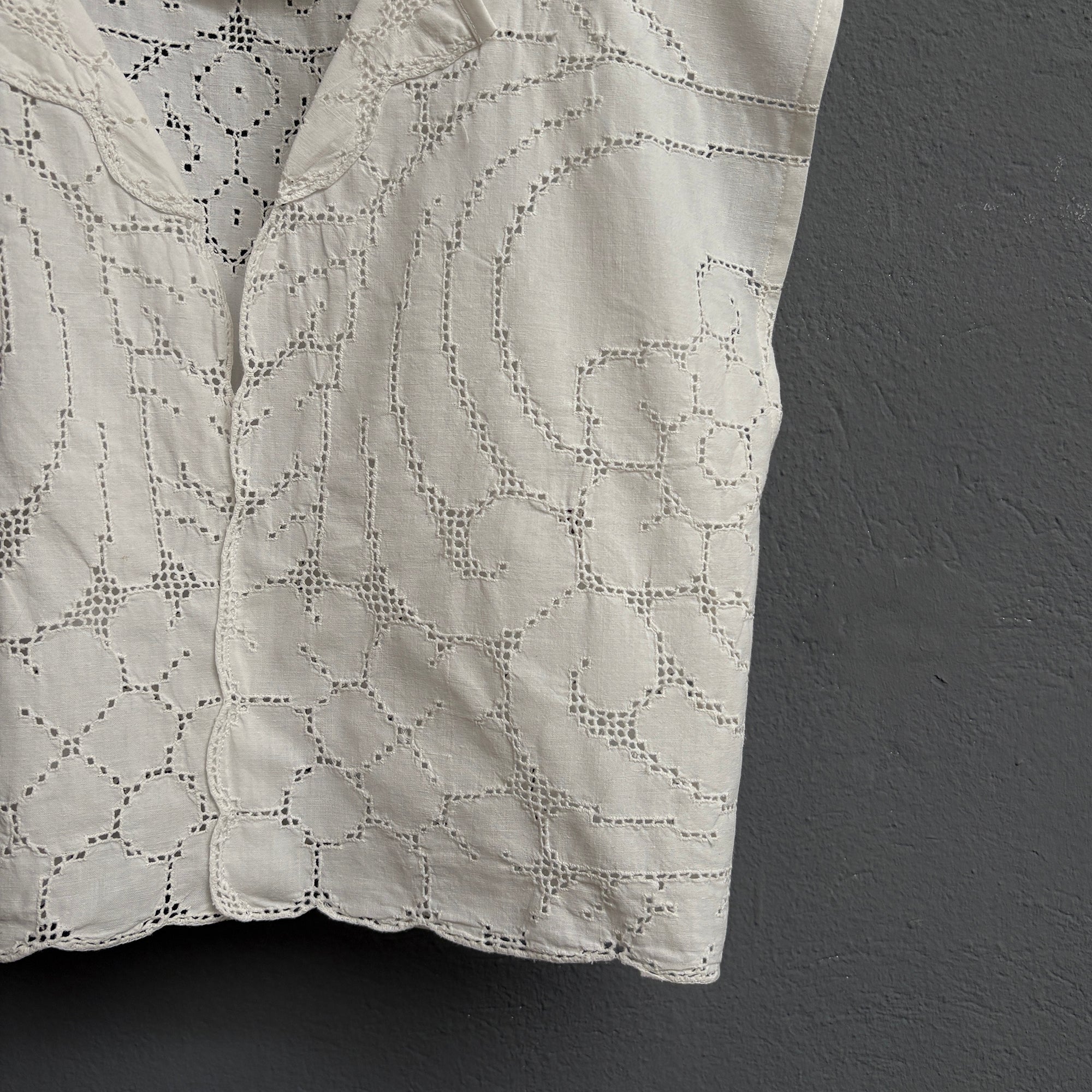 Top broderie anglaise blanche
