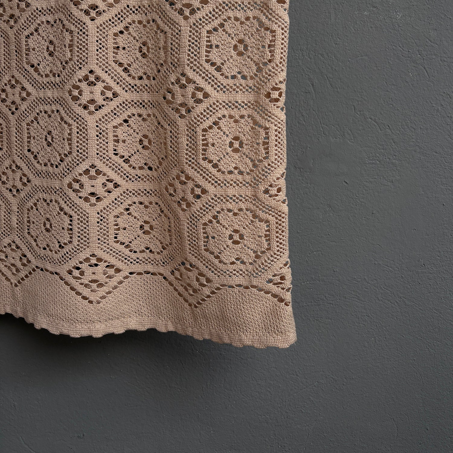 Tunique crochet beige