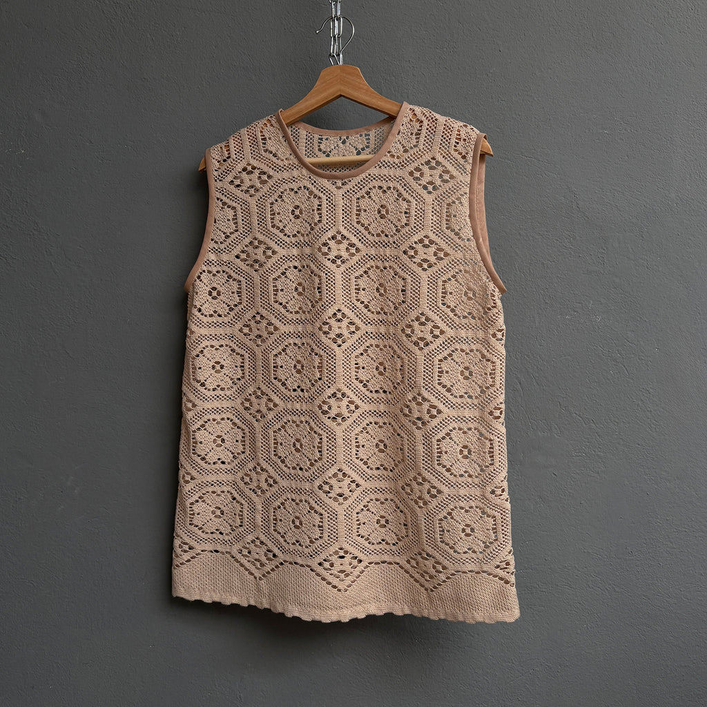 Tunique crochet beige