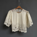 Top tulipe en dentelle